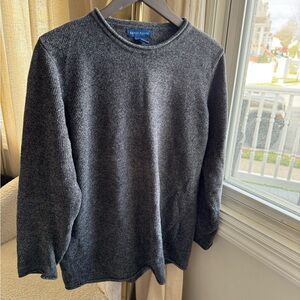 Karen Scott  Crewneck Sweater Charcoal Gray